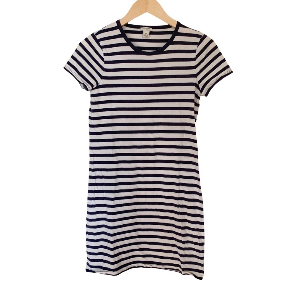 J Crew Factory Striped Cotton T-shirt dress
